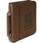 7 1/2" x 10 3/4" Dark Brown Leatherette Book/Bible Cover