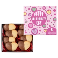Chocolate Dipped Heart Cookie in Gift Box... from ASI 44900 NC Custom...