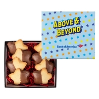Chocolate Dipped Star Cookie in Gift Box... from ASI 44900 NC Custom...