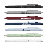 ZEN Soft Touch Rubberized Hybrid Ink with Fidget Ball Clip