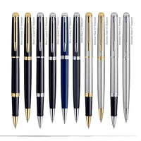 Black lacquered ballpoint pen with tapered form and beveled button.... from...