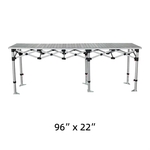 Portable Folding Table - 96"h x 22"w