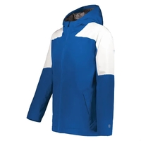 Youth jacket with a waterproof exterior, a high collar, full zipper... from...
