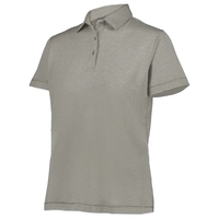 Ladies' polo shirt with a collar and a box-stitched, three-button placket.......