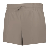 Ladies' shorts with 4-way stretch, a wide and elastic waistband, side... from...