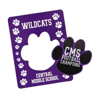 Paw Themed Magnet Photo Frame w/ Paw Cutout