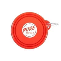 Collapsible bowl with 32 oz. capacity and clip on carabiner that's... from...