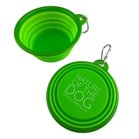 BPA-Free handy collapsible portable travel pet food/water bowl--handy...