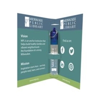 2.34" x 4.55" x .62" full-color promotional booklet with 3.375" x... from ASI...