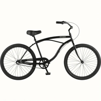 Comfortable 3-speed cruiser bike with custom imprint for lifestyle branding...