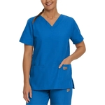 Landau - ScrubZone - Women's Three-Pocket Clean Back V-Ne...