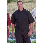 Short Sleeve Chef Coat- Black