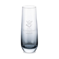 Soudan Smoke Stemless Flute - Deep Etch