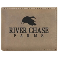 4 1/2" x 3 1/2" x 3/4" PU leatherette bifold wallet... from ASI 74601 Calico