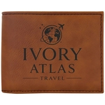 Rawhide Leatherette Bifold Wallets with Flip ID