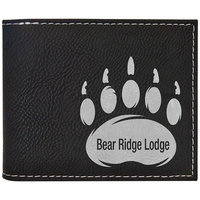 4 1/2" x 3 1/2" x 3/4" PU leatherette bifold wallet... from ASI 74601 Calico