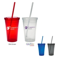 16 Oz. Sunsplash Double Wall Tumbler. Made With Up To 25%... from ASI 61125...