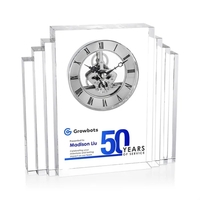 Desford VividPrint™ Clock - Silver