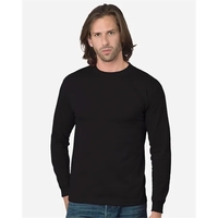 Adult pre-shrunk 100% cotton long sleeve t-shirt, union made. Blank...