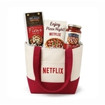Pizza Night Gift Tote with Gourmet Ingredients