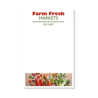 5 1/4" x 8 1/4" 50 Sheet White Scratch Pad