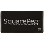 Black/Silver Leatherette Checkbook Cover