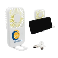 Portable Fan with Phone Holder, Full Color Digital... from ASI 30270 Aakron Line