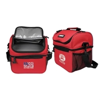 Retire the brown bag. Dual storage compartments, high density foam...