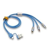 Heavy Duty 5-in-1 Charging Cable with Interchangeable Tips