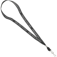 One ply cotton with reflective lines woven in lanyard, 5/8" x... from ASI...