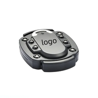 Adjustable handheld manual can and beer bottle opener with clear sticker......