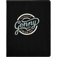 1.5" x 9.5" x 12" portfolio made of black leatherette with... from ASI 74601...