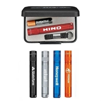 Mag-Lite flashlight with a keyring/lanyard attachment and one "AAA"...