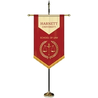 30" x 48" Premium Custom Digitally Printed Gonfalon V-Cut Banner with... from...