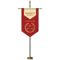 30" x 48" Premium Custom Digitally Printed Gonfalon V-Cut Banner with... from...