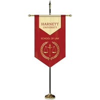 30" x 48" Premium Custom Digitally Printed Gonfalon V-Cut Banner with... from...
