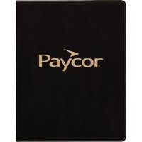 1.5" x 9.5" x 12" portfolio made of black leatherette with... from ASI 74601...