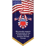 Premium Gonfalon V-cut Banner with Fringe