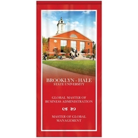 36" x 72" Premium Custom Digitally Printed Gonfalon Straight Cut Banner......