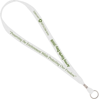 3/4" Wide Recycled Material Lanyard