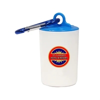 Pet waste bag dispenser with a carabiner attachment, 20 poly bags... from ASI...
