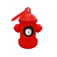 Fire hydrant shaped pet trash bag dispenser with 20 poly bags... from ASI...