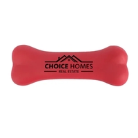 Vinyl dog bone squeak toy with a squeaker embedded and one-color... from ASI...