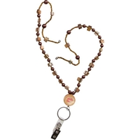 Beaded neck lanyard with split key ring only with 30" in... from ASI 54100...