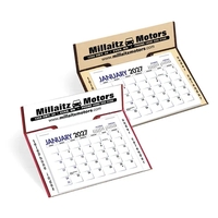 6" x 5" 2024 stand-up desk calendar on 43 pt mount... from ASI 40480 Koozie...