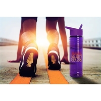 Garyline® Slim Fit Bottle with Flip-Straw Lid - 24 oz.... from ASI 40480...