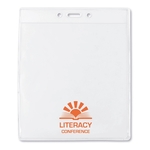 Vertical Economy 1-Pocket Event-Size Vinyl Badge Holders