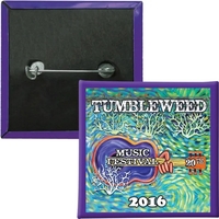 2" Laminated Square Safety Cello Button