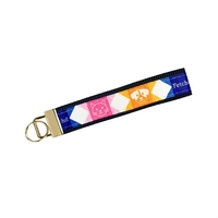 5" Sublimated Key Strap w/ Gold-Colored Hardware