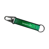 4" Sublimated Key Fob with Matte Black Hardware